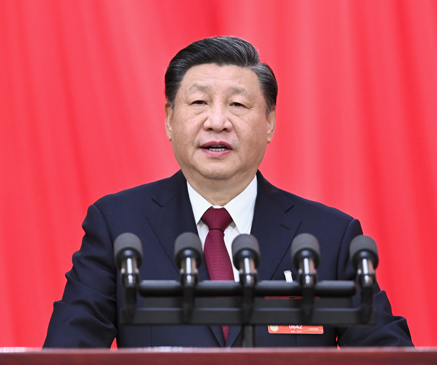 习近平在第十四届全国人民代表大会第一次会议上的讲话